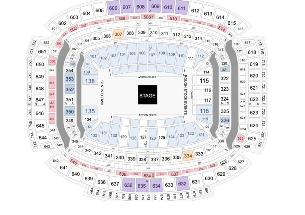 Houston Rodeo Seating Guide Nrg Park
