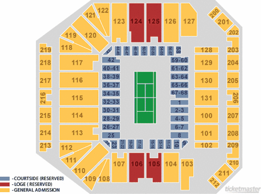US Open Seating Guide | www.bagssaleusa.com
