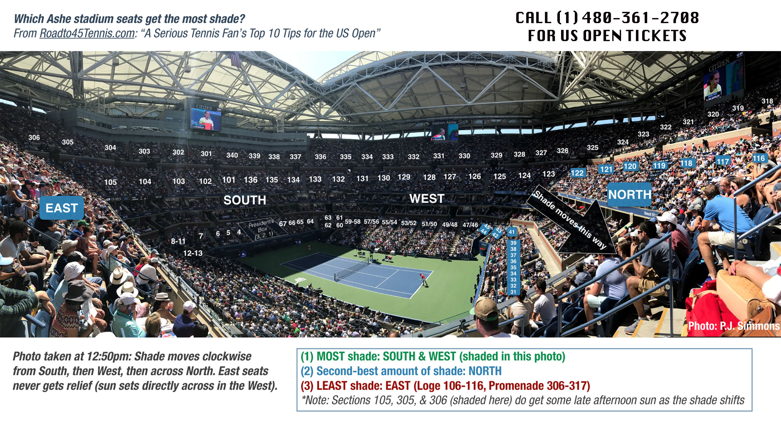 Us Open Tennis 2018 Arthur Ashe Stadium Seating Chart | Cabinets Matttroy